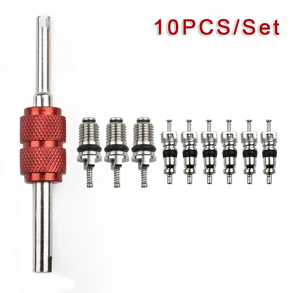 Parts Valve Core Remover Installer Tool Kit Replacement Metal A/C 75mm Auto