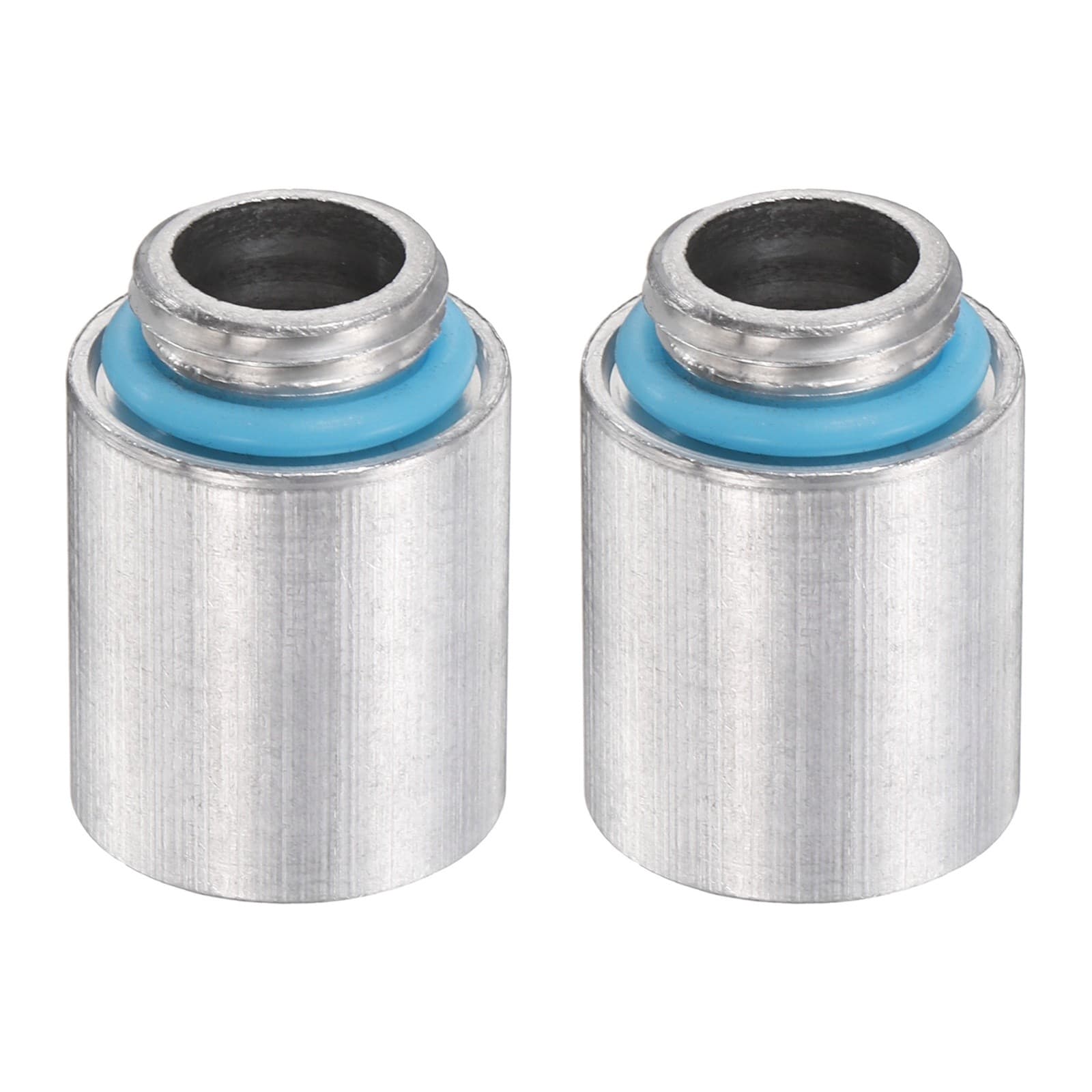 2Pcs G1/4\" x 20mm Male to Female Extender Fitting Aluminum| Silver