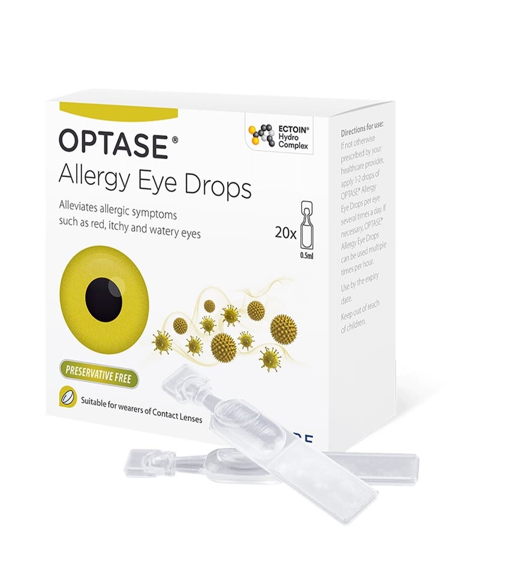 NEW Optase allergy drops similar Otrivine Antistin Hayfever Red Itchy rash bites