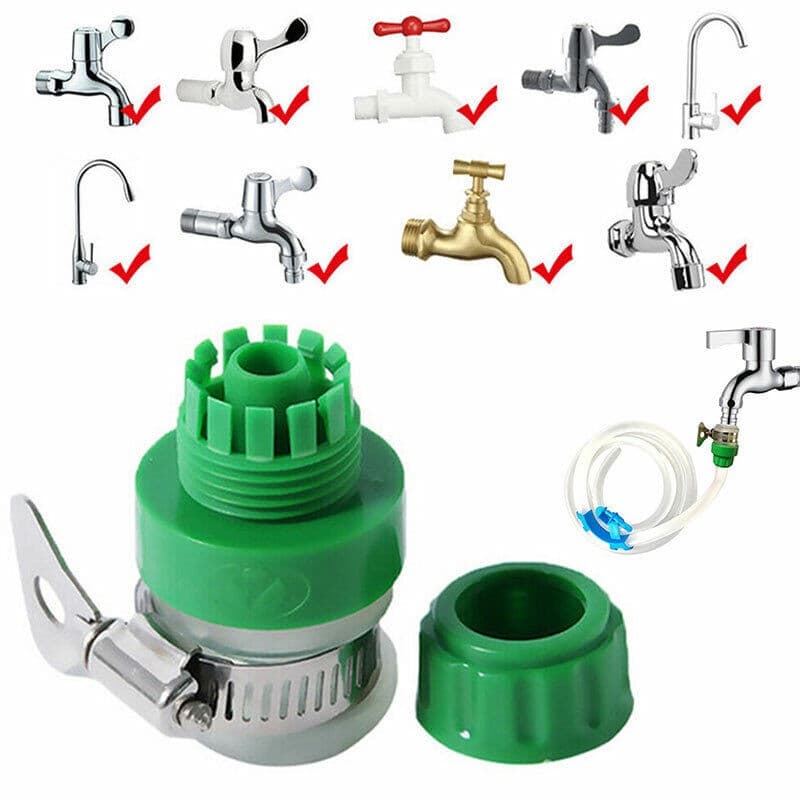 Universal Tap Connector Adapter Mixer Kitchen Car Hose Pipe Joiner Fitting Tool