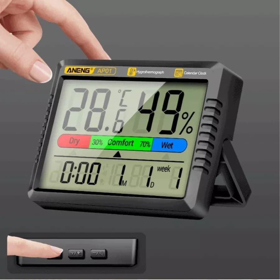 LCD Digital Thermometer Hygrometer Indoor Room Temperature Humidity Meter
