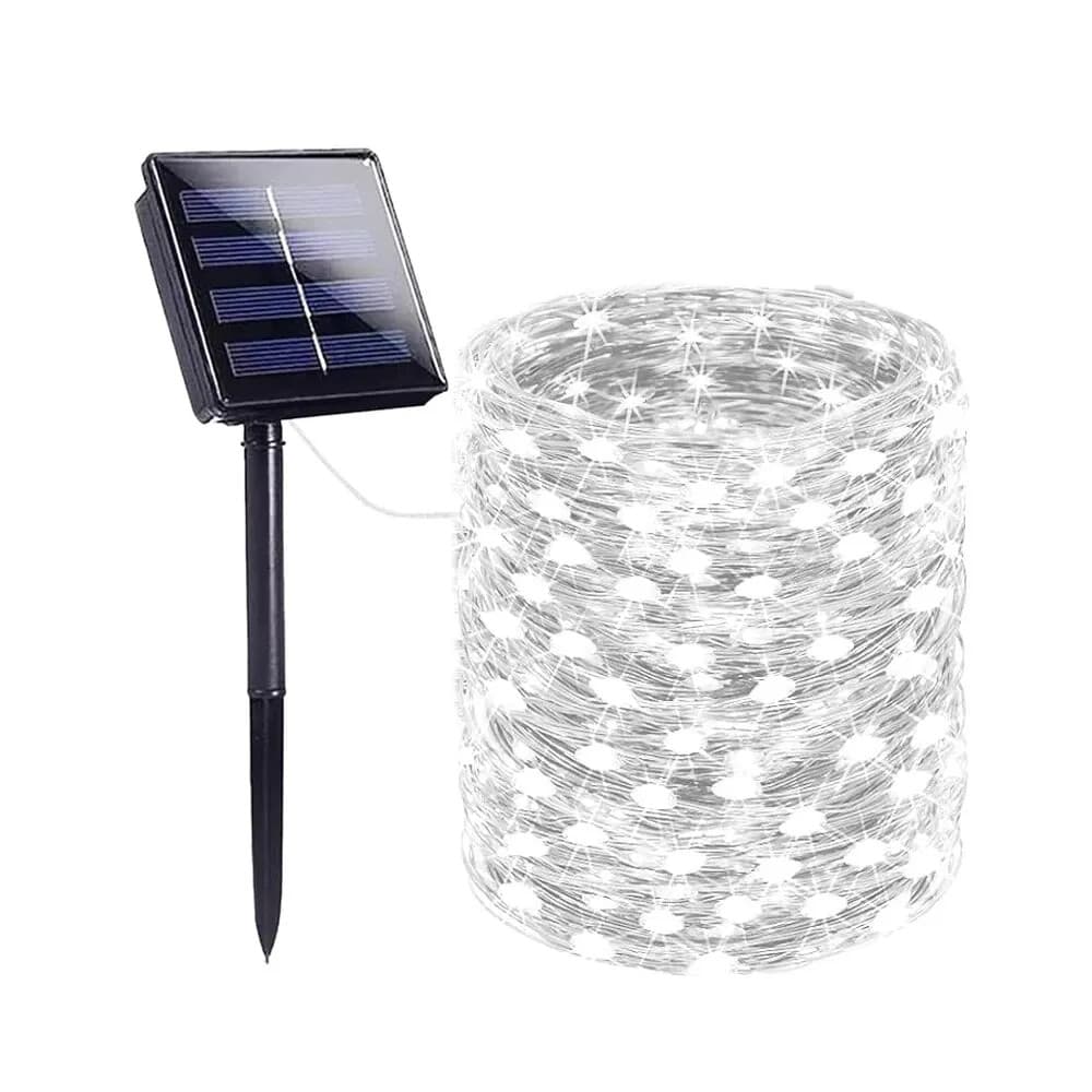 Solar String Lights Outdoor Waterproof Solar Fairy Lights 8 Modes Solar Christma