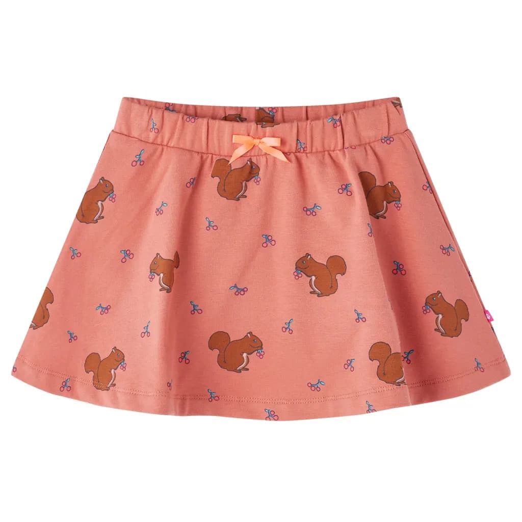 WALPLUS Kids' Skirt Old Rose Size 116 Comfortable Cotton Everyday Casual Skirt