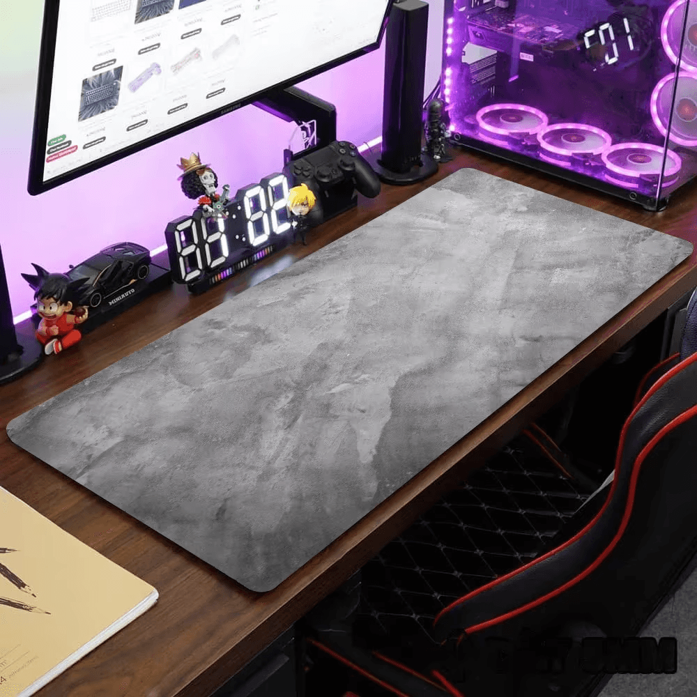 Large 900x400mm Desk Mat XXL Mouse Pad Gaming Keyboard Grey UK