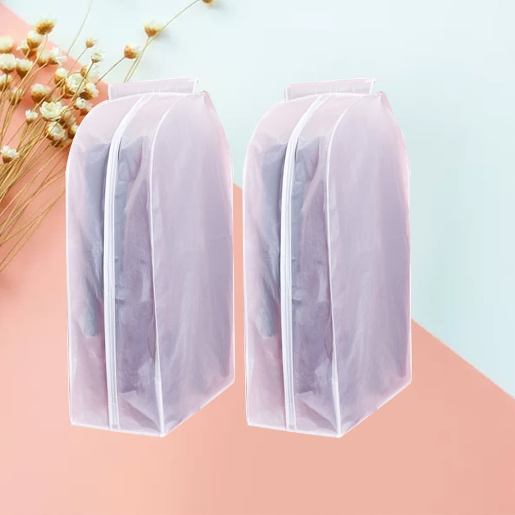 2 Pcs Clothes Garment Bag Coat Protector Bags Clothing Dust Storage Cover