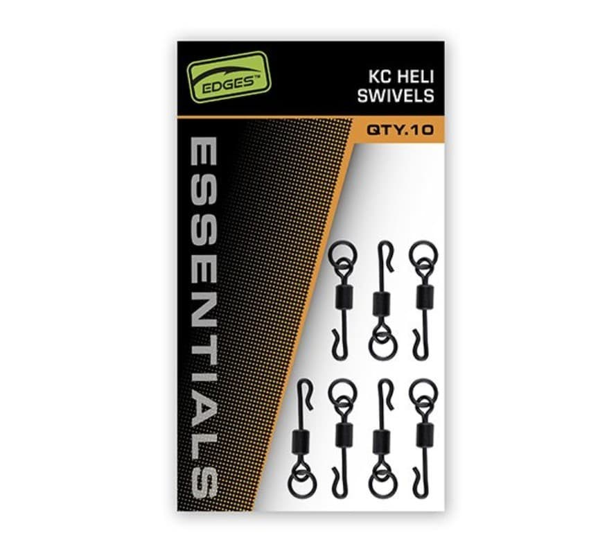 Fox Edges KC Heli Swivels 10pcs - Carp Fishing Terminal Tackle - Free Delivery