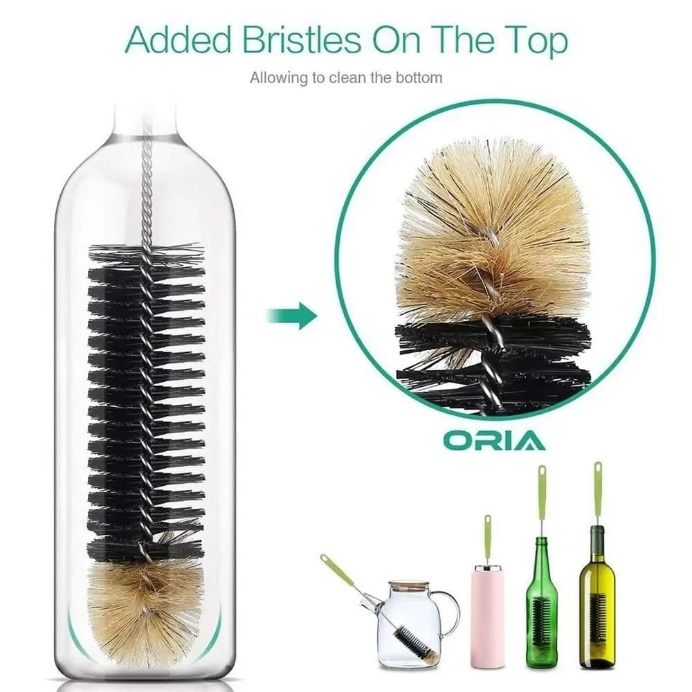 1/2X Narrow Bottle Cleaning Brush 16Inches Long Handle Water Bottle Brush UK
