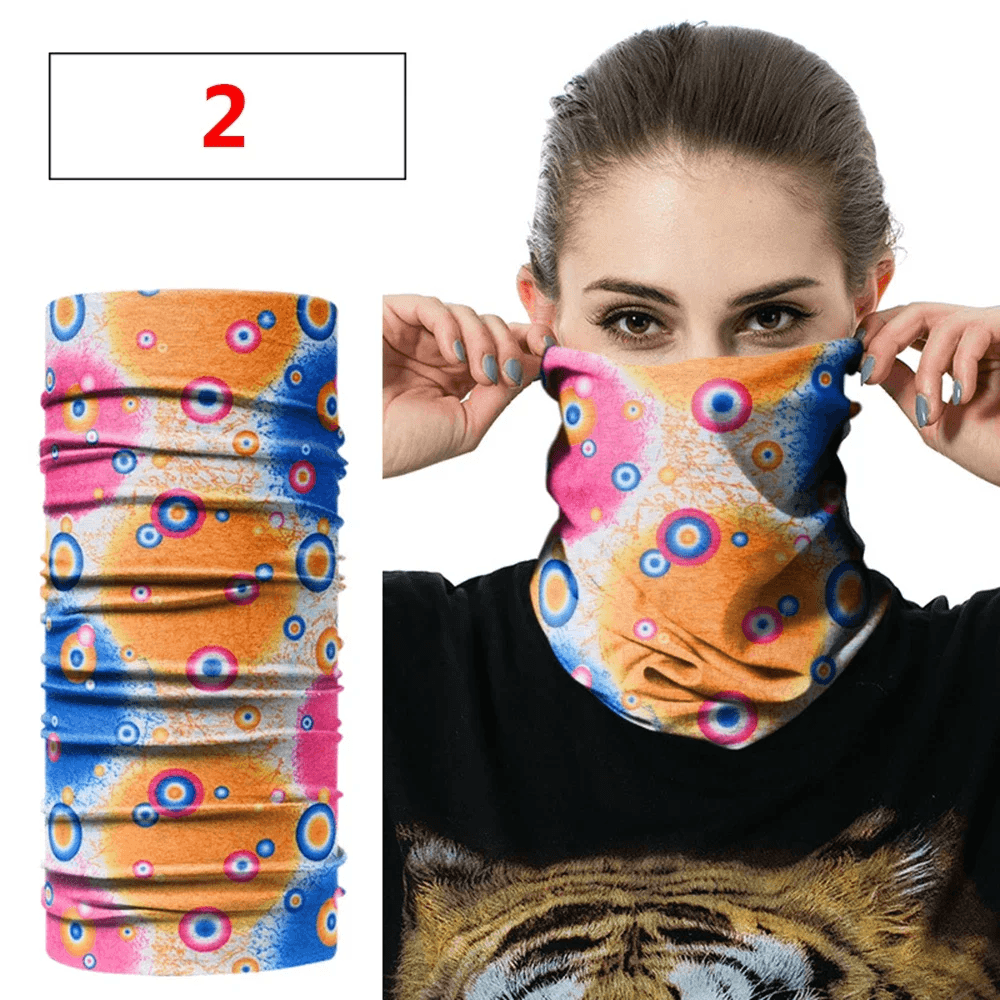 Unisex Neck Gaiter Face Cover Sunshade Bandana Tube Scarf for Sports