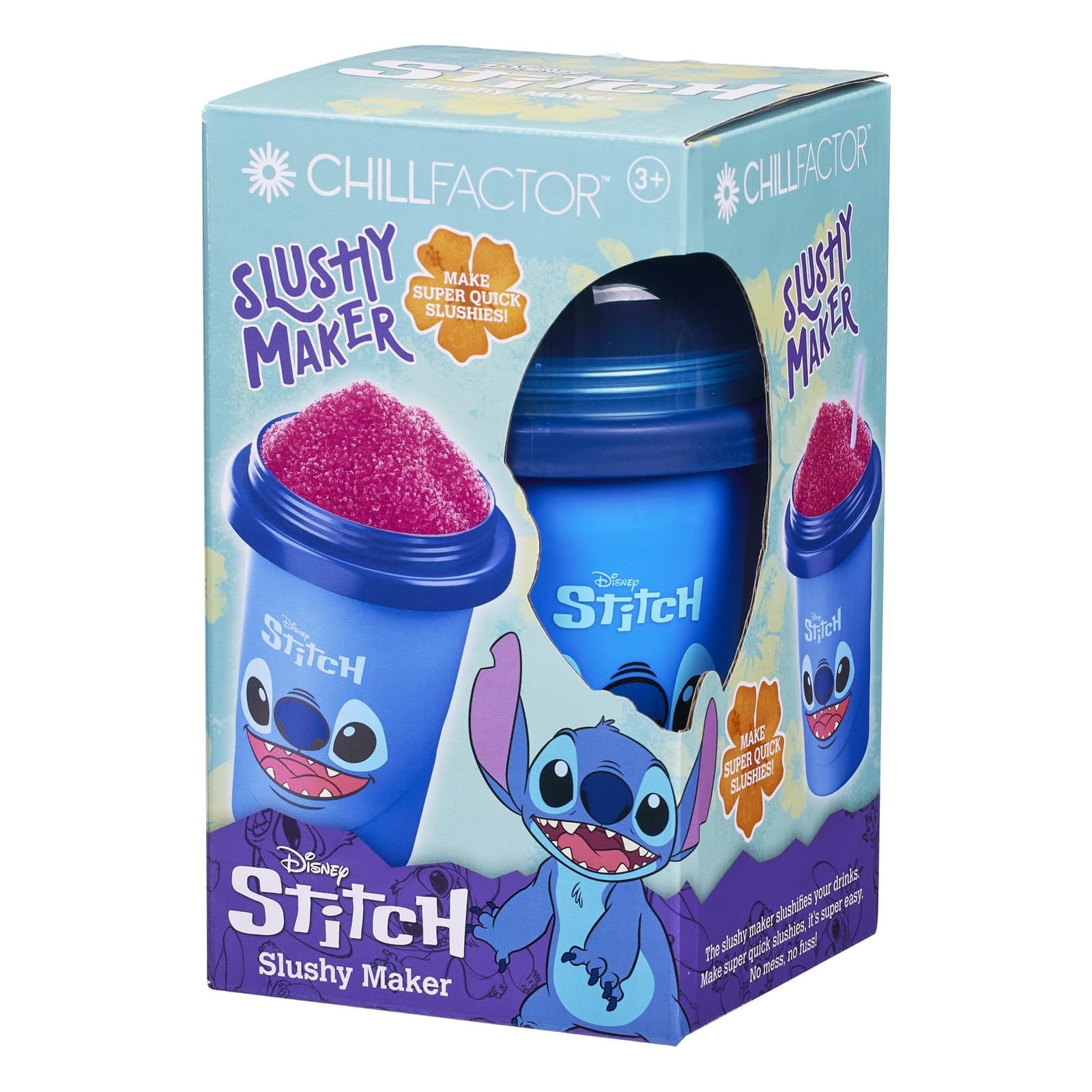 ChillFactor 08258 Disney Reusable Squeeze Cup Maker with Stitch Character Design