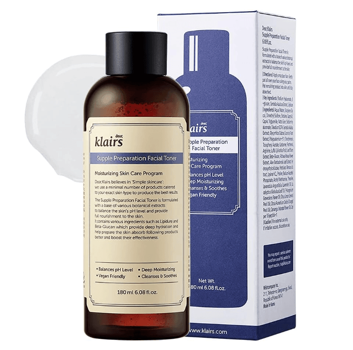 DearKlairs Supple Preparation Facial Toner 180ml - Hydrating and Soothing Care