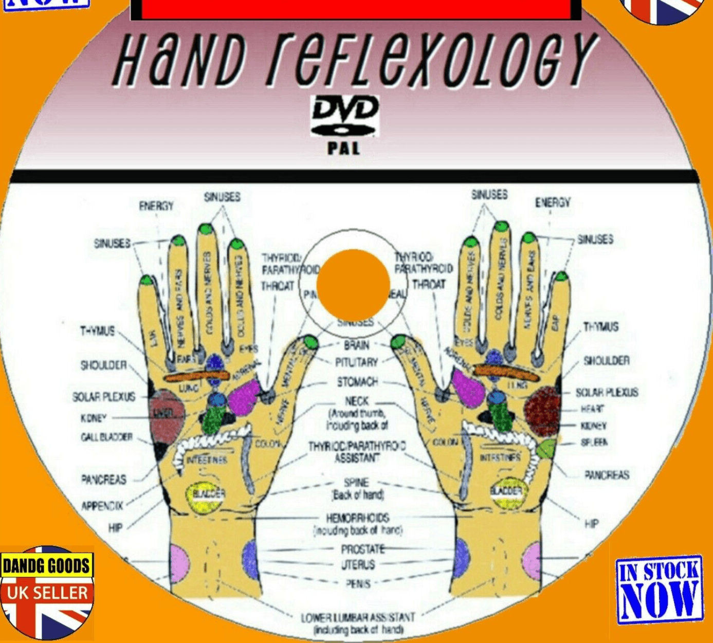 HAND REFLEXOLOGY INSTRUCTION DVD HEALTHY BODY and MIND HELPS STRESS INSOMNIA PAIN