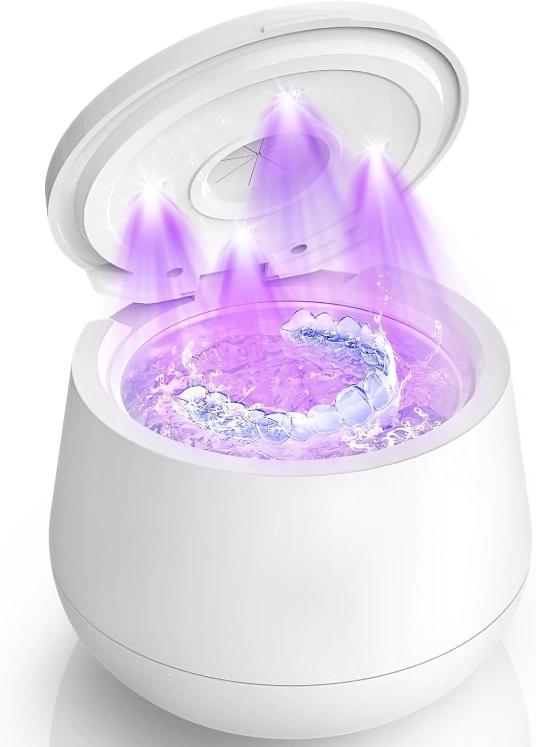 Ultrasonic Retainer Cleaner| 45kHz Ultrasonic Dentures Cleaner Machine| Portable