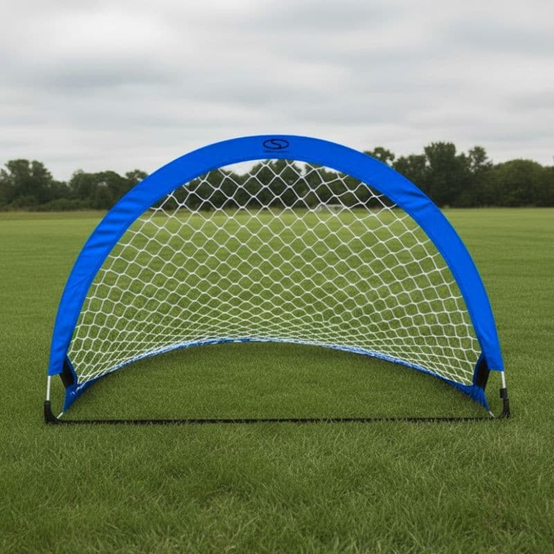Bramka piłkarska treningowa pop-up - niebieska (L) 183x104x104 cm - N/A Vinex
