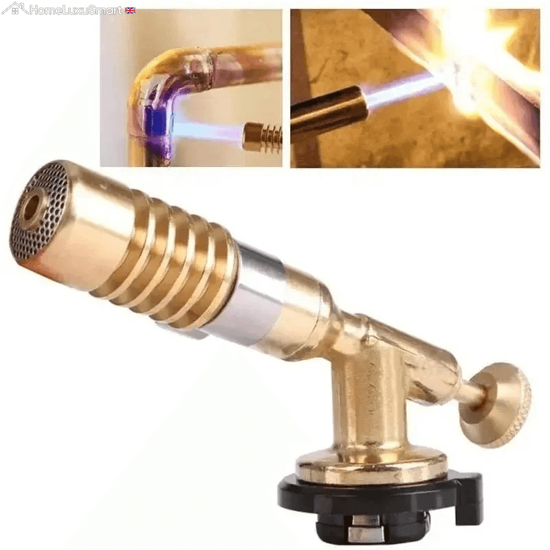 Butane Gas Blow Torch Burner Welding Auto Ignition Soldering BBQ Flame Thrower. view 2