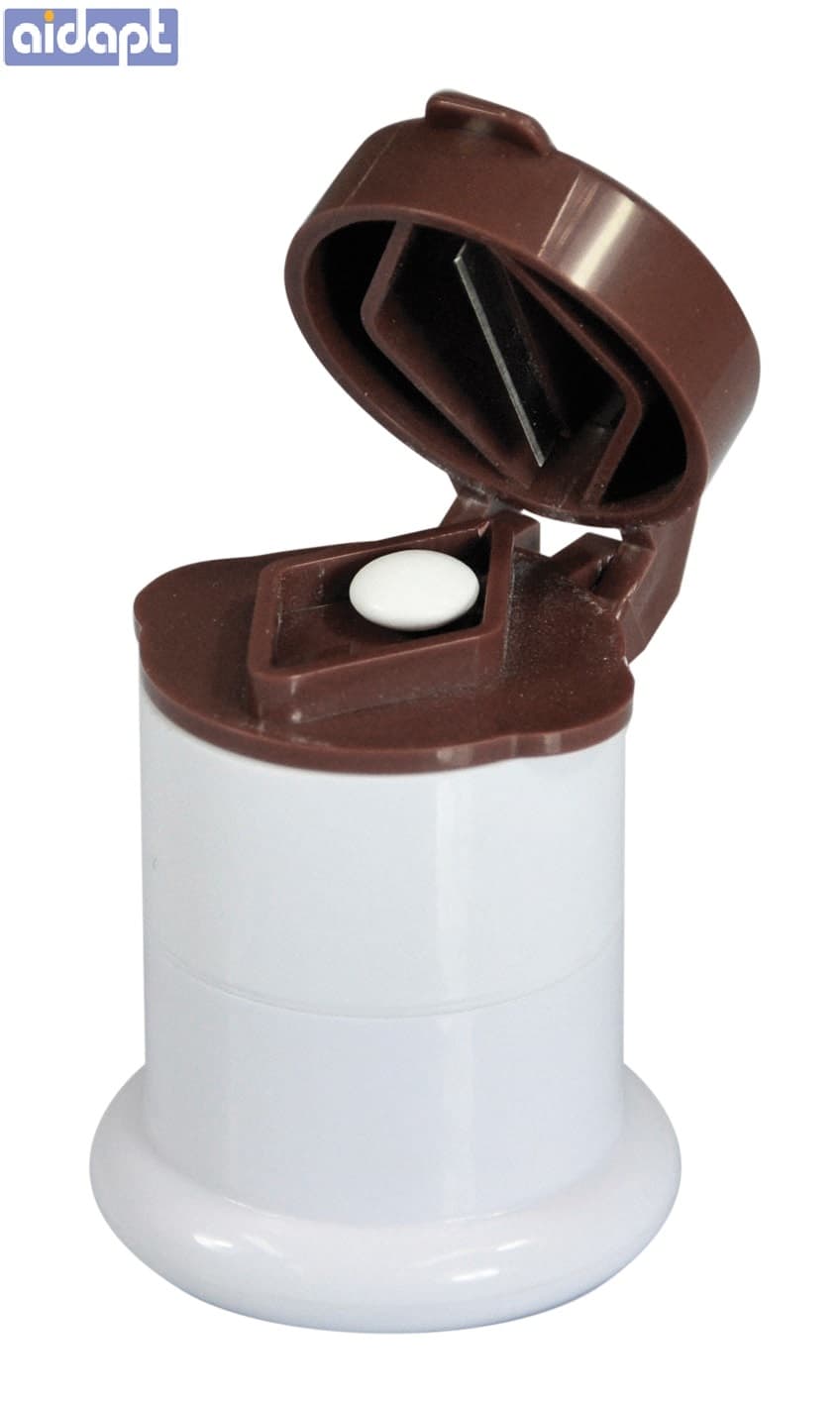 Aidapt Medicine Pills Organiser 3-in-1 Pill Cutter Crusher Tablet Storage Box