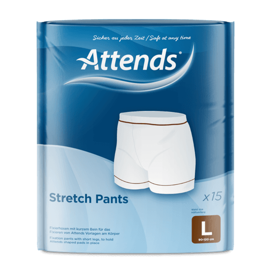 Attends Fixation Pants Stretch Net Knickers Size Large - 1 x Pack of 15 view 2