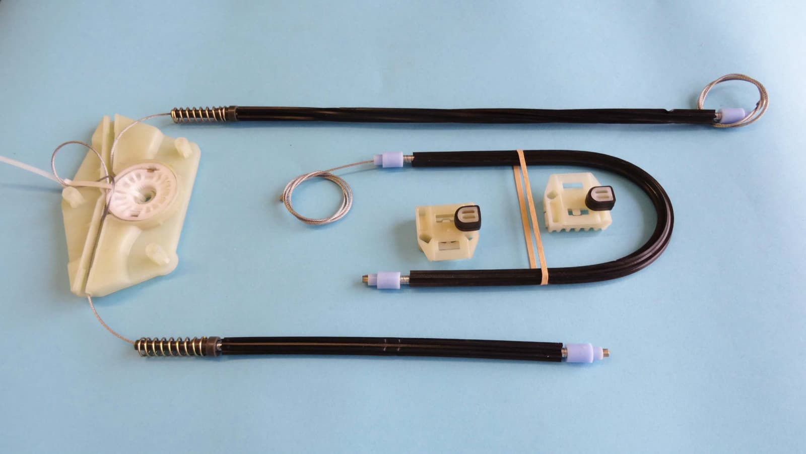 FIT SEAT TOLEDO II 1M2 Window Regulator Repair Kit Cable Pull Front Left