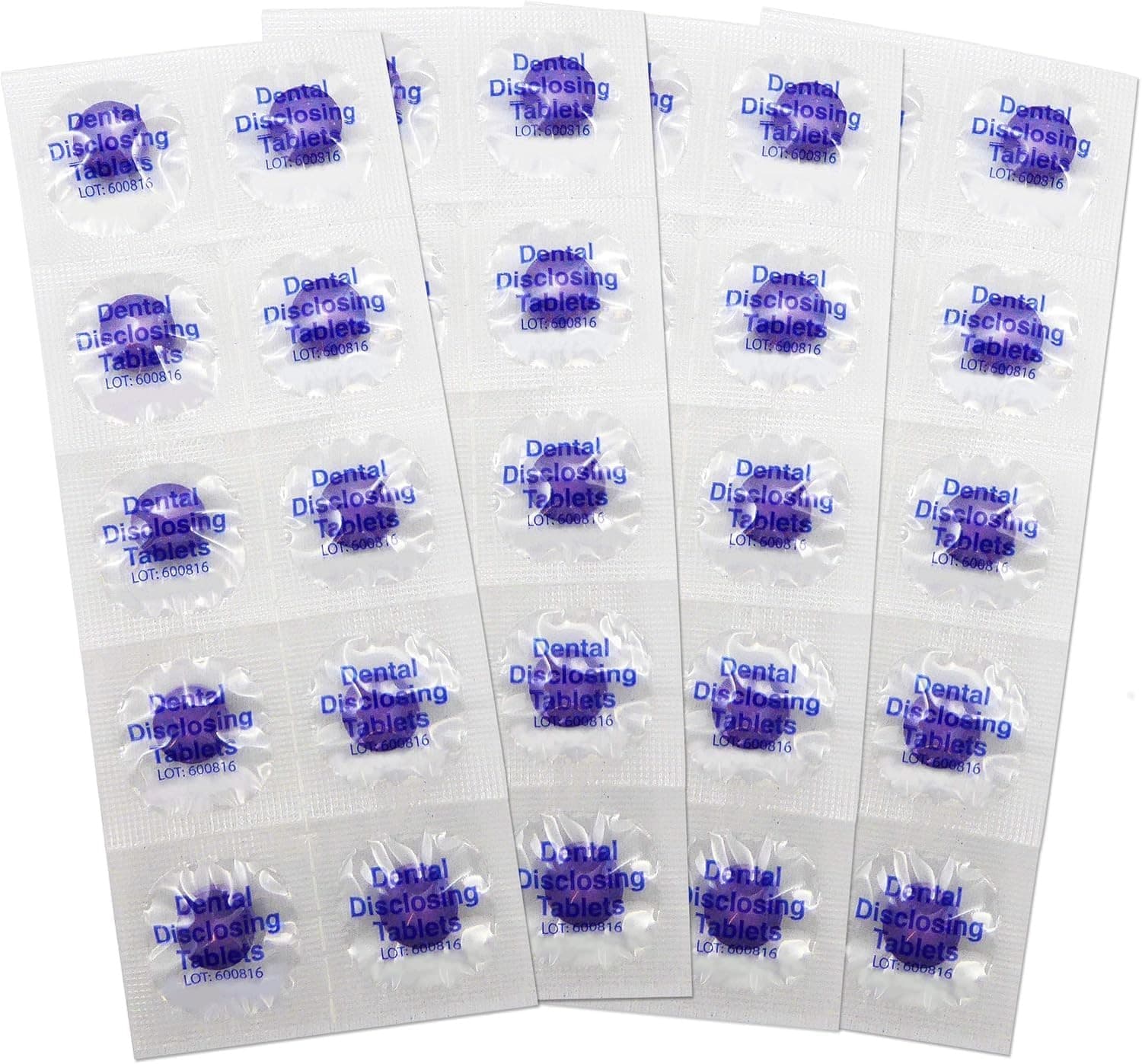 Plaque Test Tablets ~ Set of 40 ~ Two-Colored Plaqsearch Chew Shows Plaque on T