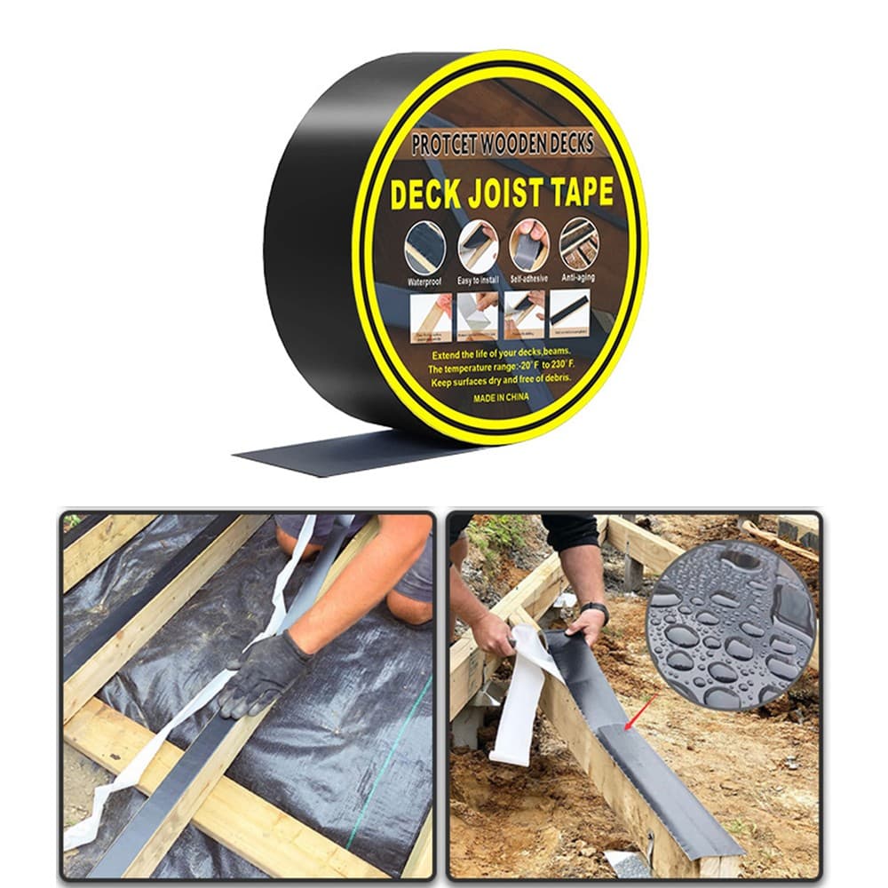 1/5/10X Joist Tape 50/100mm x 15m Flashing Subframe Decking Tape for Outdoor Use