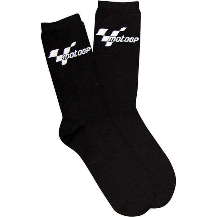 Official MotoGP Adult Everyday Motorcycle Cotton Blend Socks - Black
