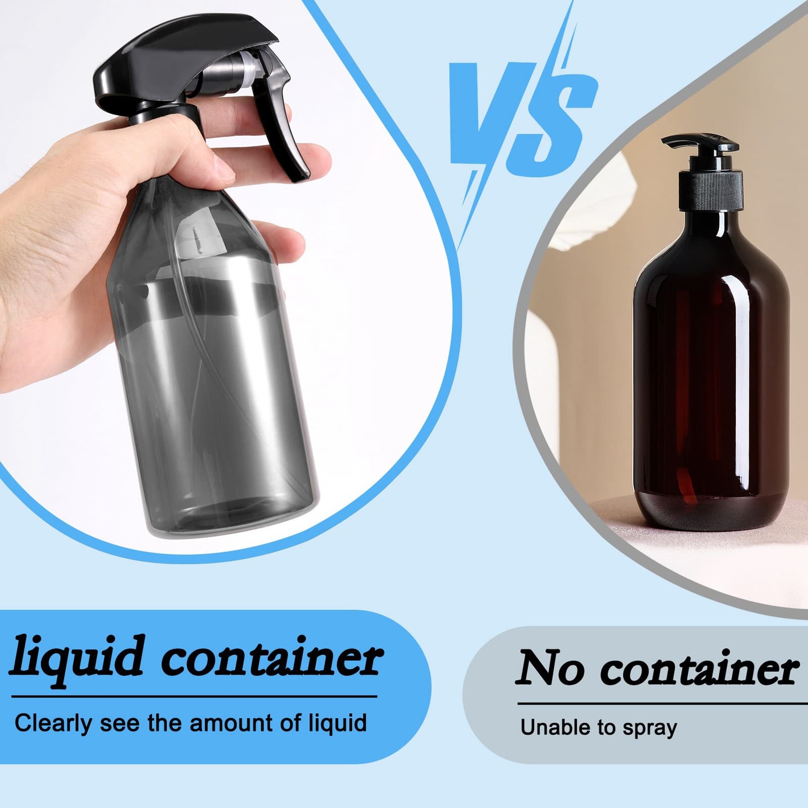 Plastic  Bottles for Cleaning Solutions,10OZ Reusable Empty Container3349 view 2
