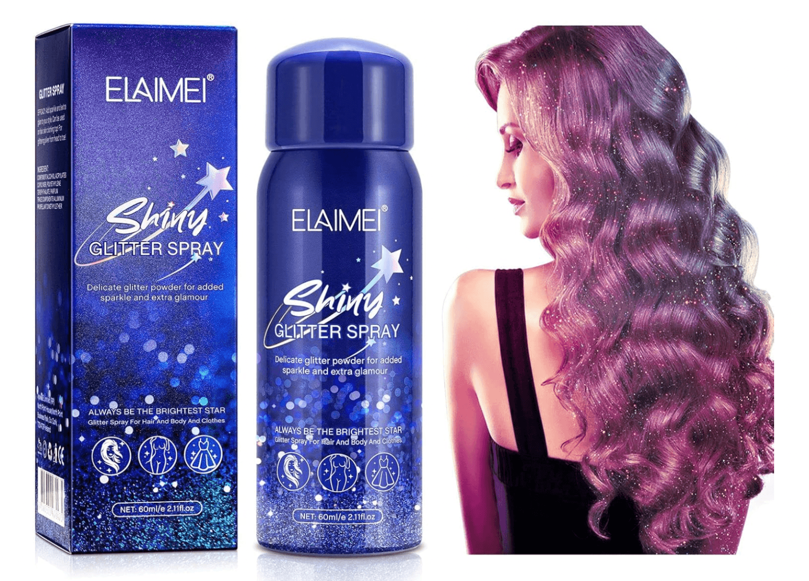 2X Body Glitter Spray for Women| Shimmery Spray for Skin| Face| Hair and Clothing