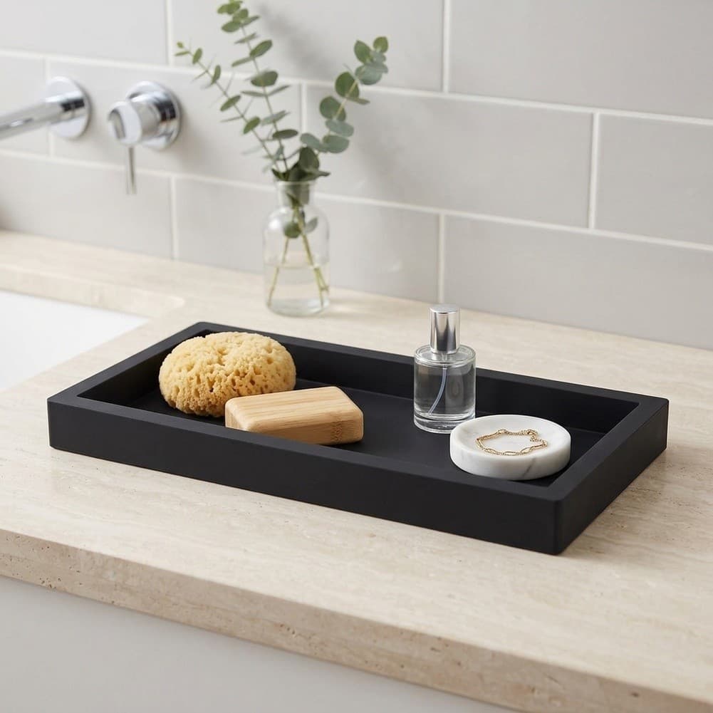 Holiday Present For Organizing Soap Silicone Vanity Tray Perfume Jewelry Holder