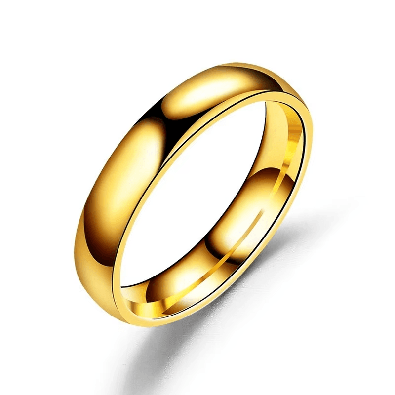 Simple 6Mm Titanium Ring Women Men Prevent Allergy High Polished Wedding Rings S