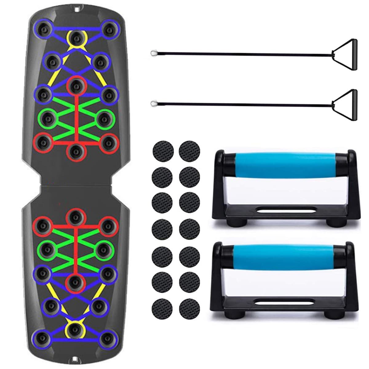 12 in 1 Push Up Board Chest Back Triceps Portable Home Folding Workout Station