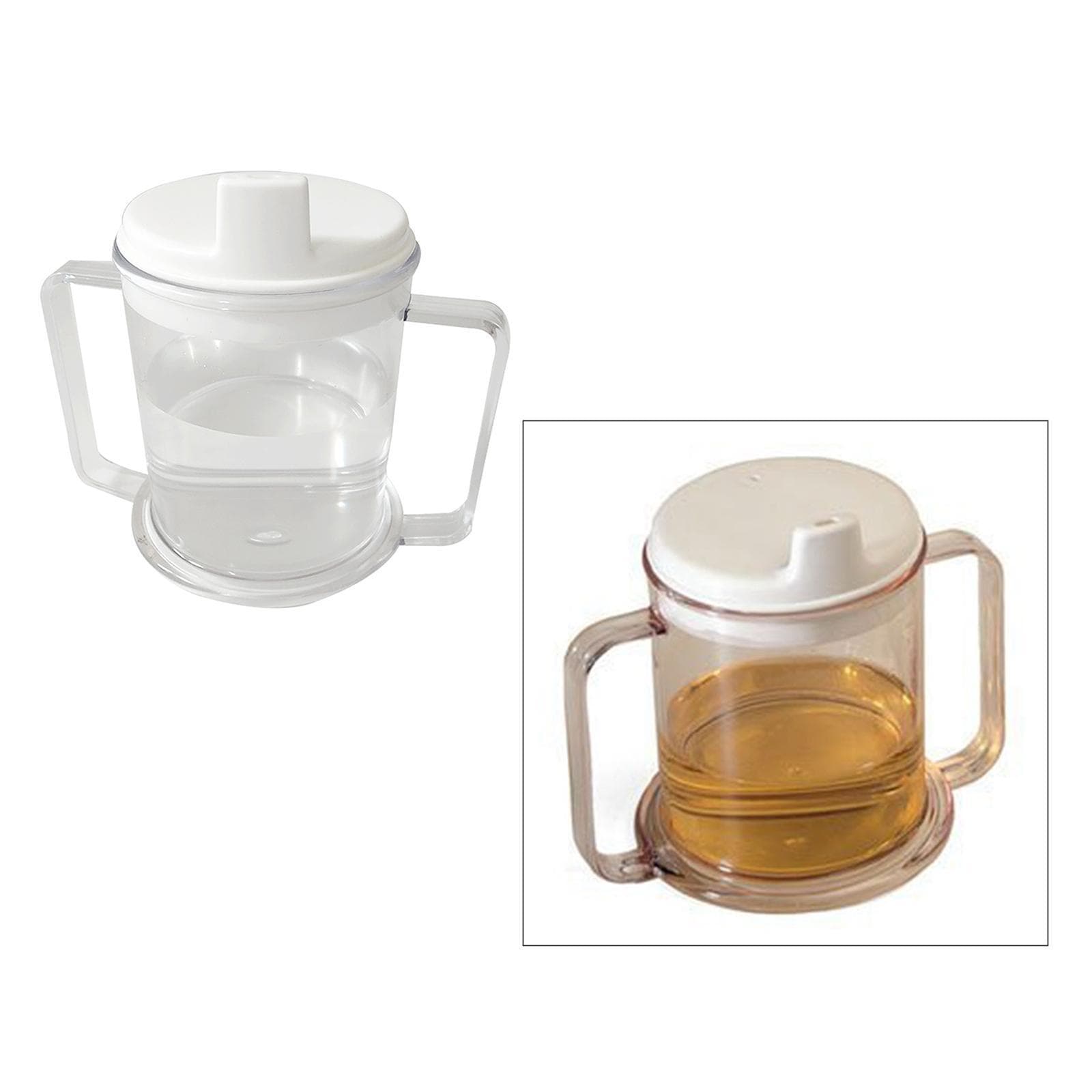 Double Handle Anti- Mug Reusable Wide Base Large Handles