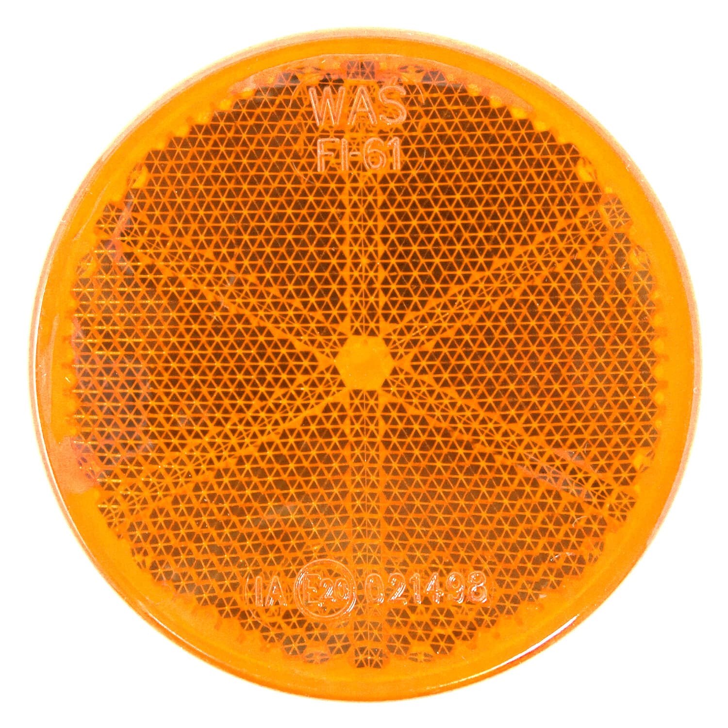 DBG Self-Adhesive Amber Side Round Reflector | Ø60mm | Pack of 10