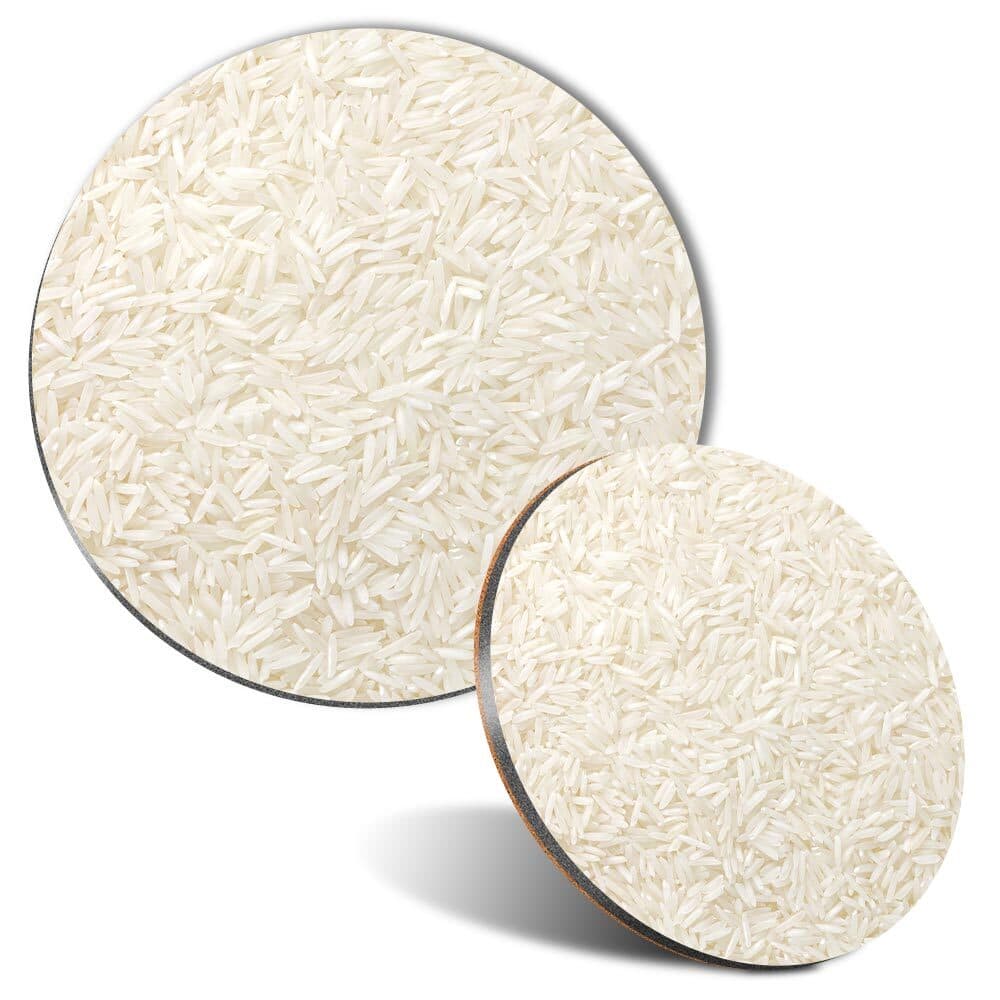 Mouse Mat and Coaster Set Basmati Rice Cooking Food #50197
