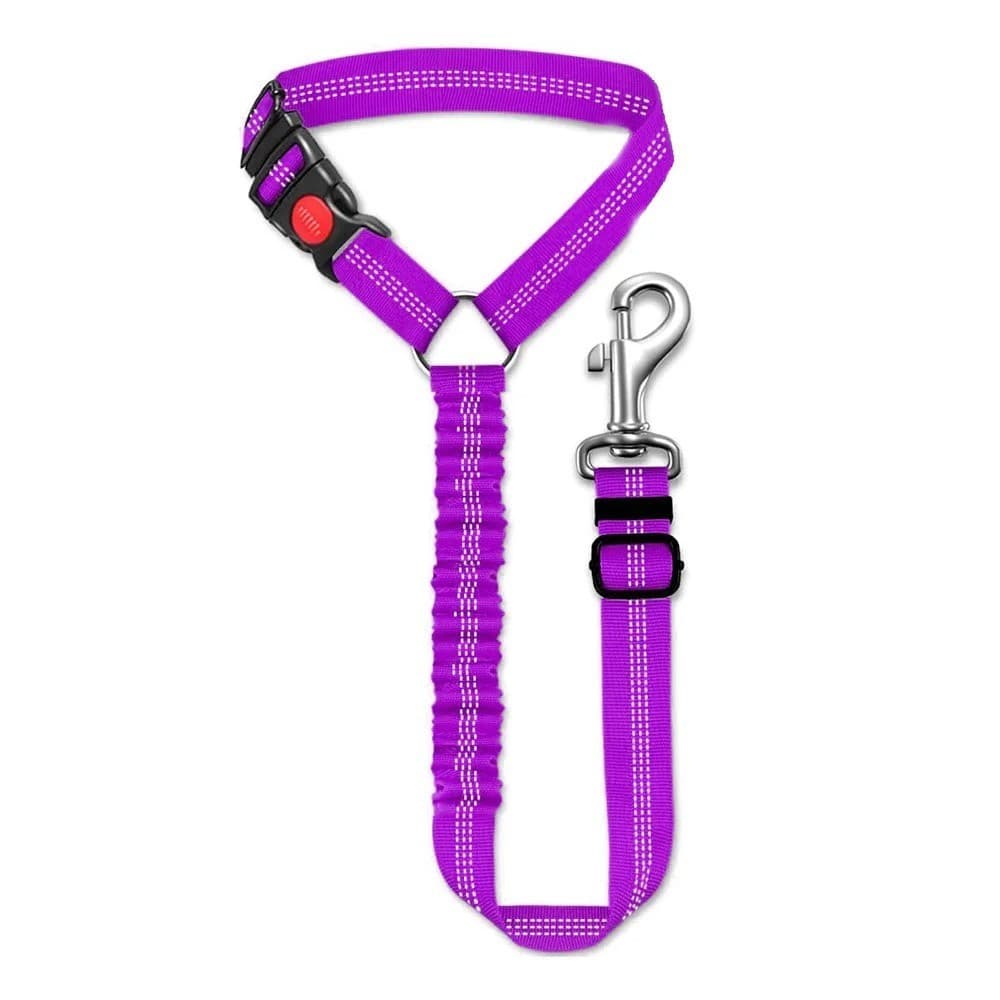 ONESAVE Dog Seat Belt Travel Car Safety Harness Lead Adjustable Restraint Strap