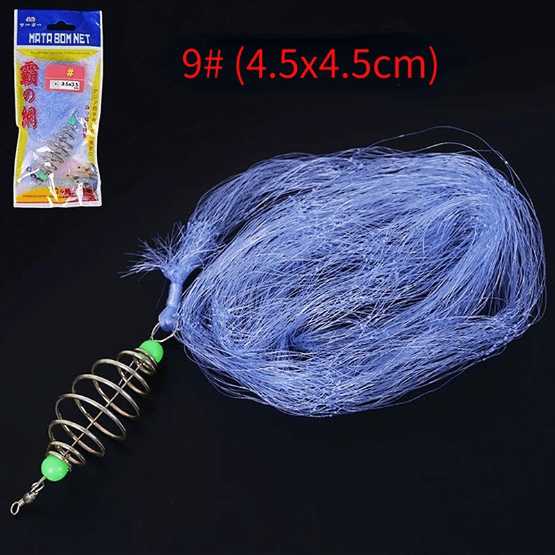 Luminous Bead Fishing Net Trap 11 Size Mesh Sea Fish Tackle Accessories
