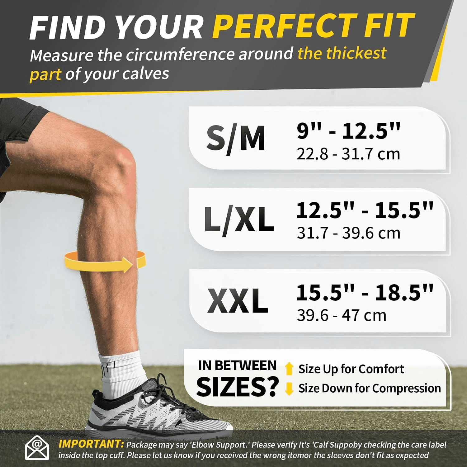 Calf Compression Sleeves Men and Women - Footless Leg Socks for Shin Splints| Ca view 2