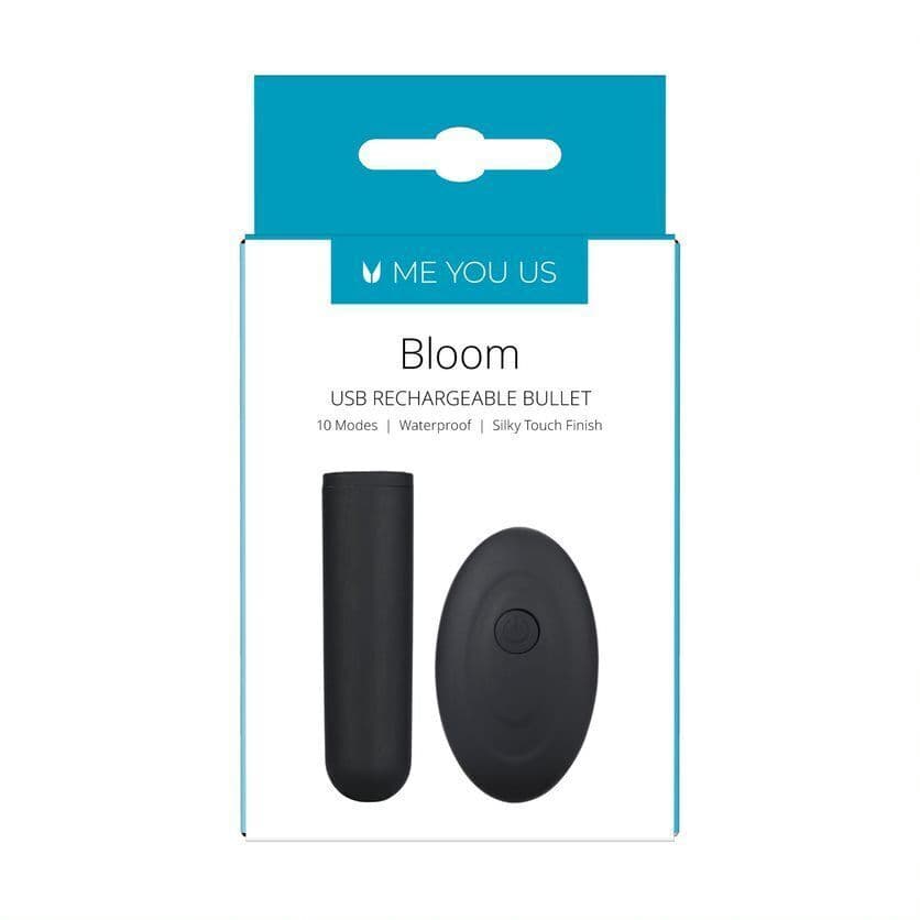 Me You Us Bloom Remote Control USB Rechargeable Black 10 Speed Bullet Vibrator view 2
