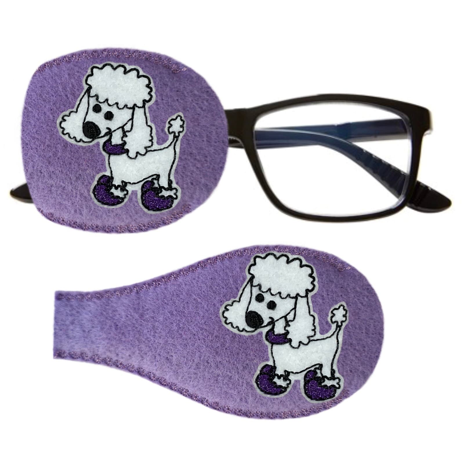 New Poodle Dog Reusable Fabric Cloth Lazy Eye Patch Occlusion Therapy Amblyopia