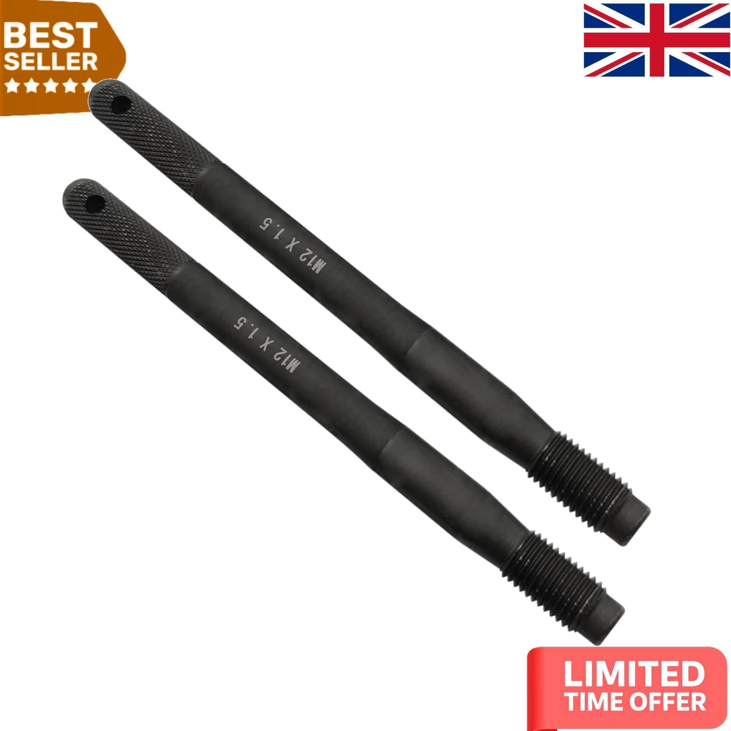 Universal 2PK Wheel Fixing Pins - M12 Alignment Tool for Car Maintenance