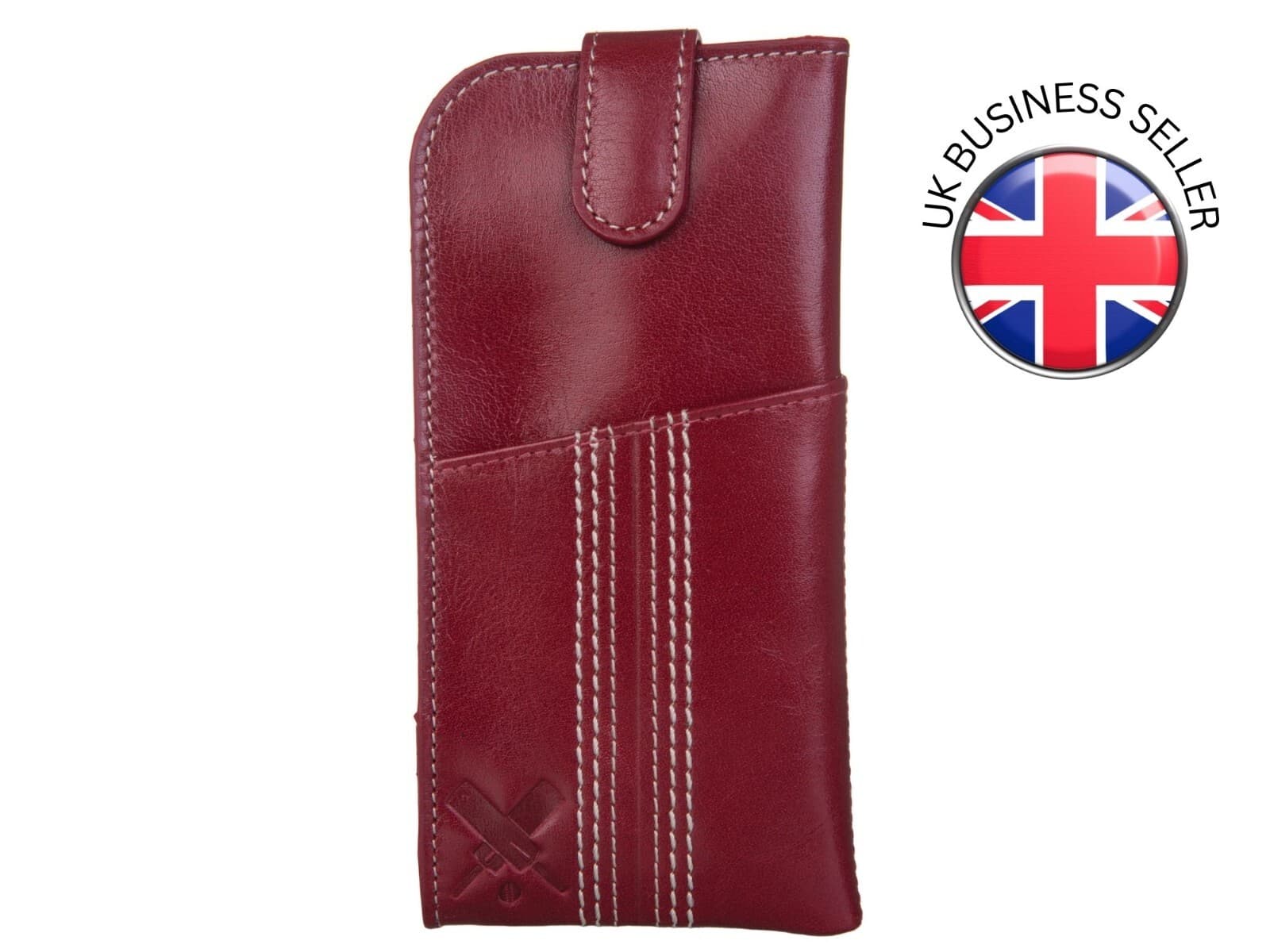 Edgbaston Cricket Soft Premium Leather wide fit GLASSES CASE by Mala Leather