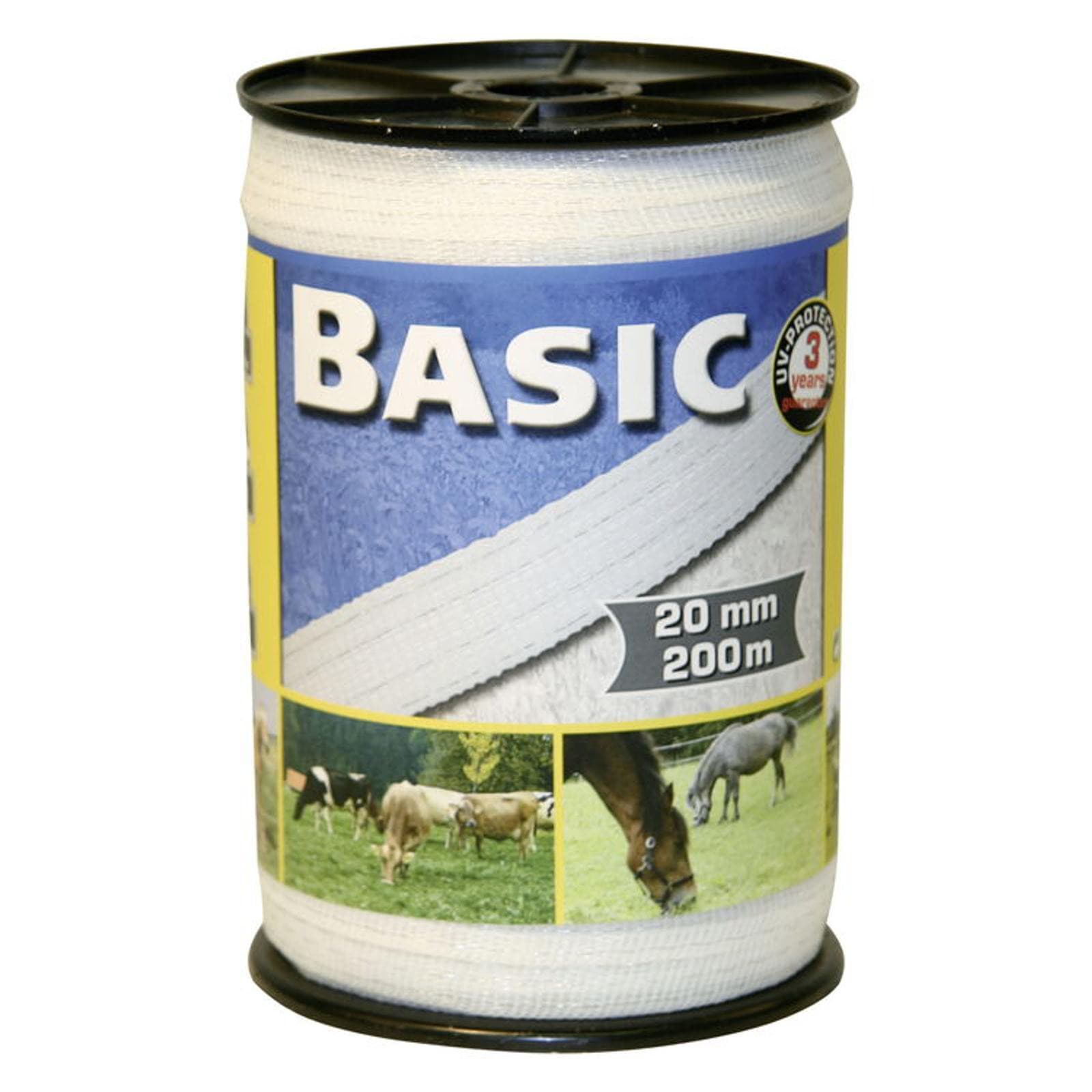 Basic Electric Fencing Tape 200m x 20mm