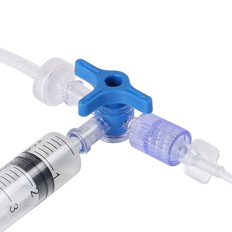 5Pcs Three Way Stop Cock Lock Adapter 3 Way Stopcock T-Connector Extension.AH