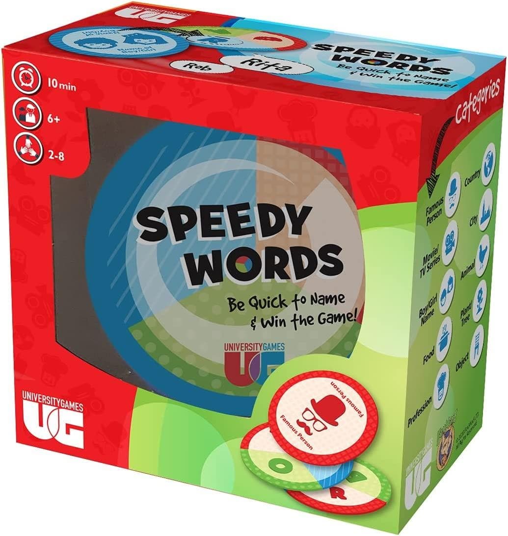 Speedy Words Great Fun Packed Family Game Playtime 10 Mins 2 To 8 Players Age 6+