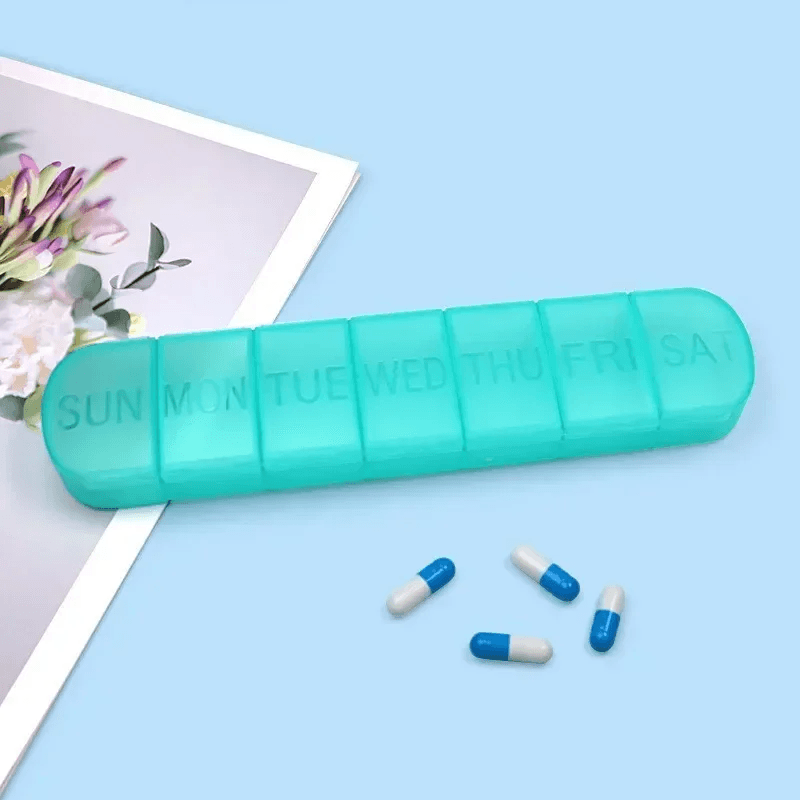 Weekly Medicine Pill Box 7 Grids Mini Portable Pills Organizer Case UK