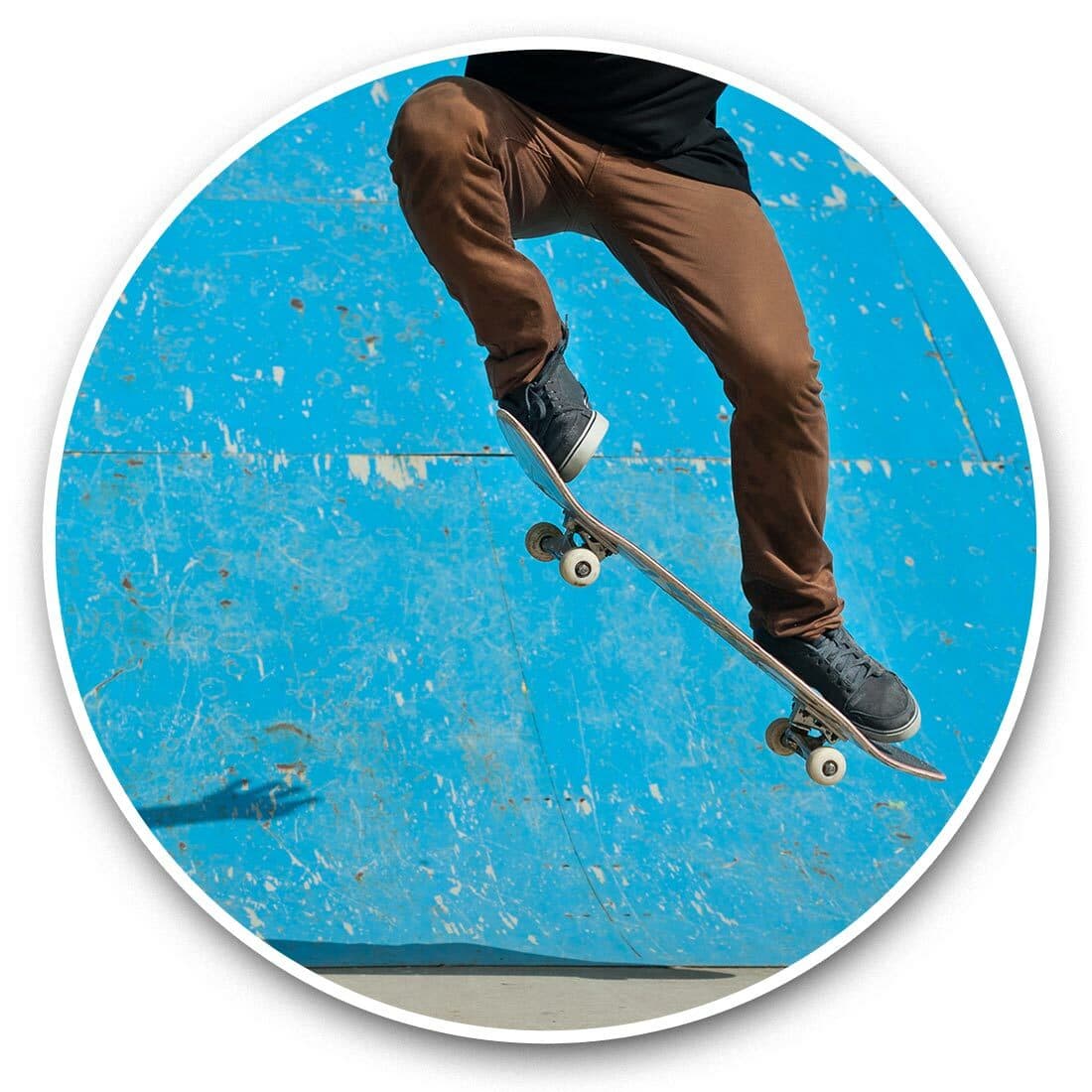 2 x Vinyl Stickers 30cm - Skateboarder Ollie Trick Skateboard Skate  #46300