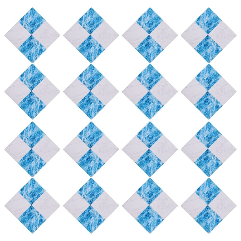 18Pcs Creative Mini Wood Floorboards Sky Blue Durable Mini House Decor