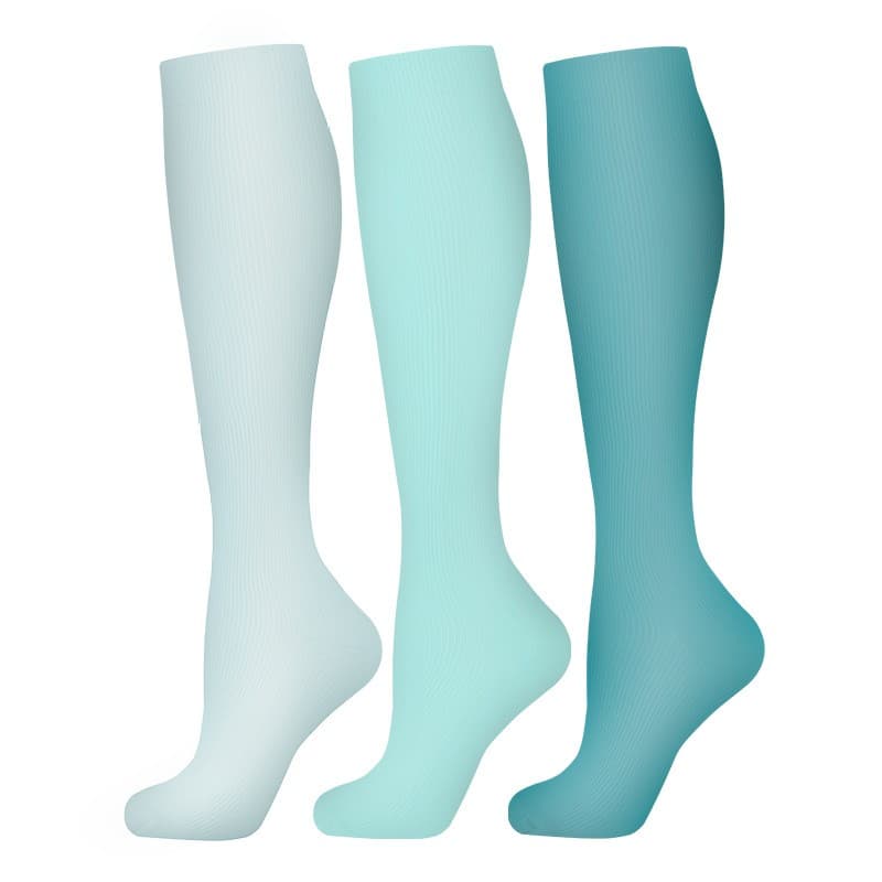 3/4/6 Pairs Compression Socks Knee High 30MmHg Medical Nursing Fitness Socks