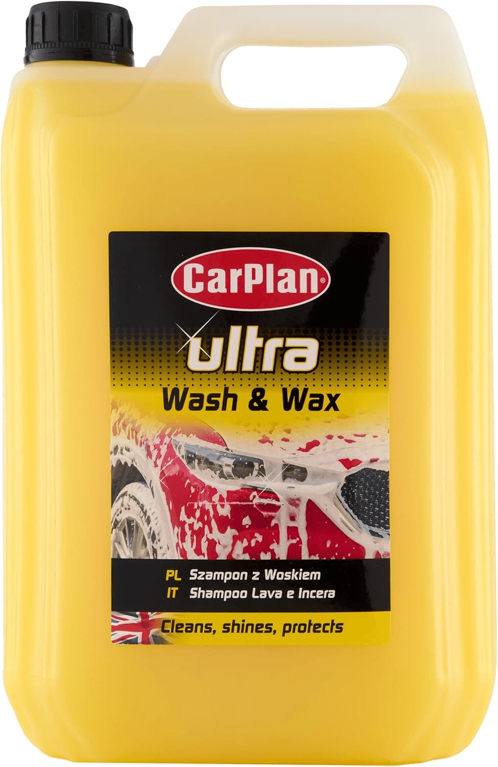 POL102 Car Wash Shampoo and Wax Protective Layer 5L Ph Neutral 5 Litre Detailing