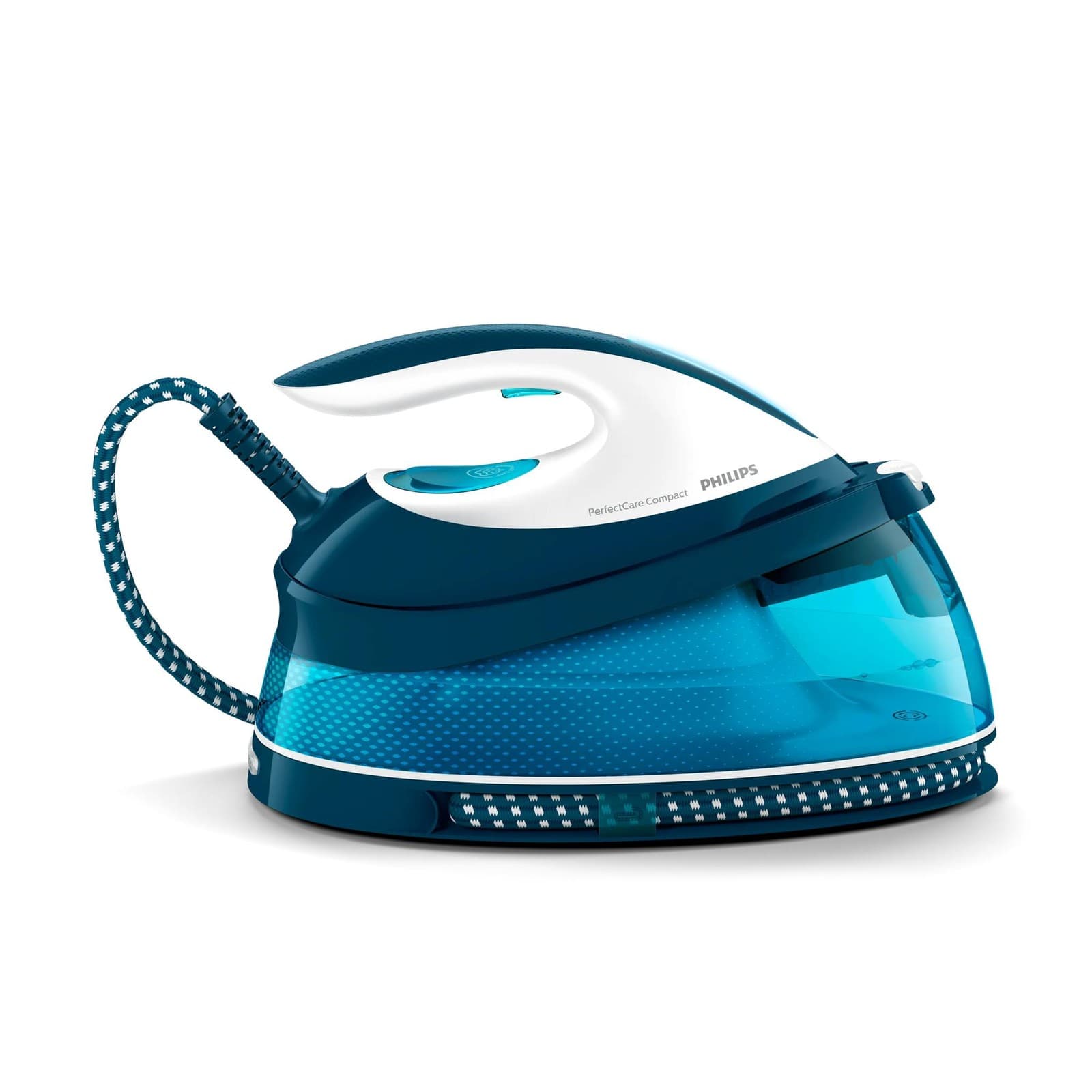 Philips PerfectCare Compact Steam iron| 120 g/min steam| blue (GC7840/26)