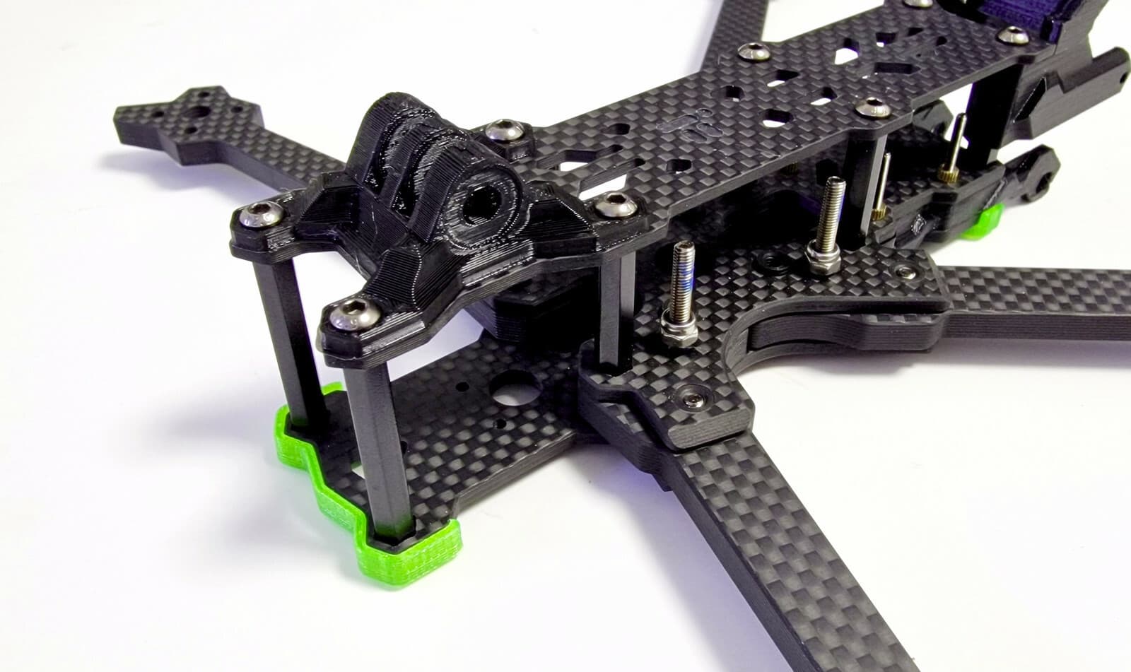 iflight Evoque skids / GoPro Mount Adjustable Base in TPU / nut bolt / bumber