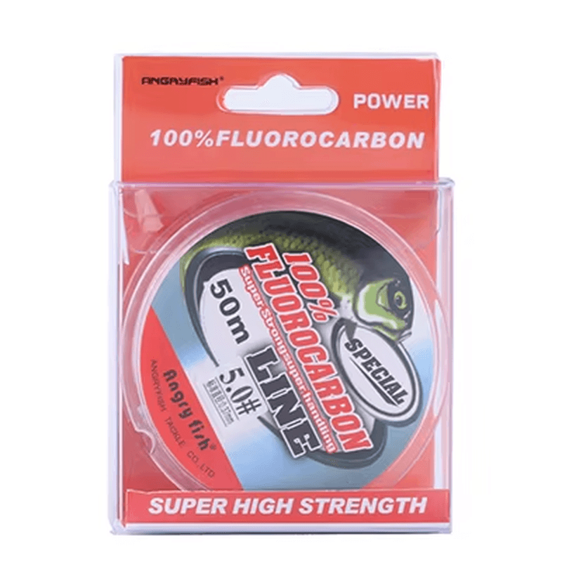 Fluorocarbon Fishing Line 50M Transparent/Pink Super Strong Carbon Fiber Leader